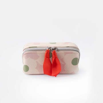 Light Pink Flower Mini Diagonal Cosmetic Bag