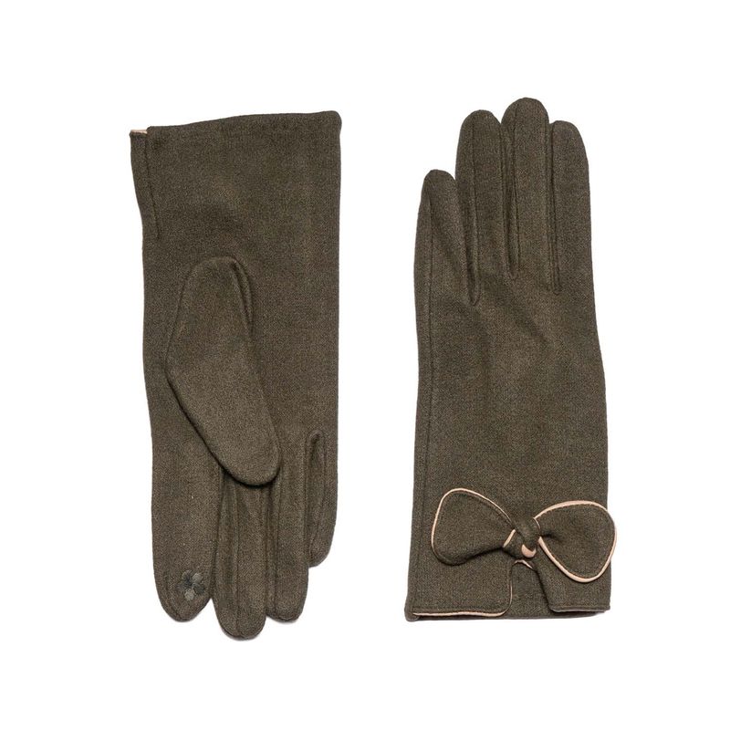 Bow Detail Gloves Touch Screen