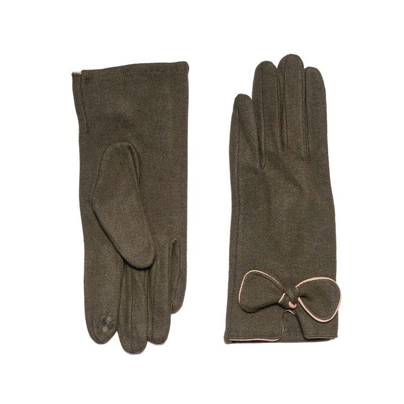 Bow Detail Gloves Touch Screen