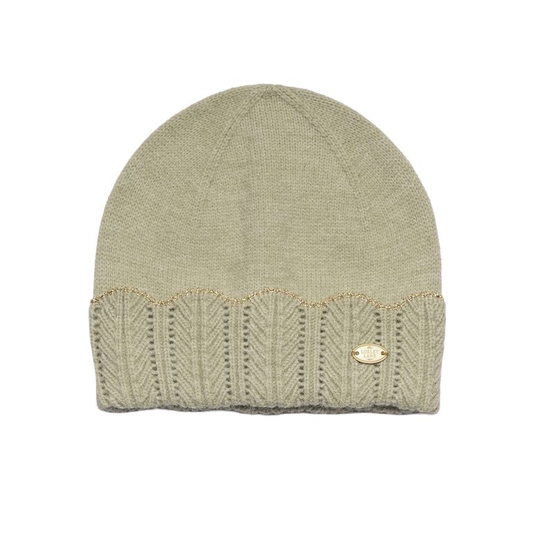 Beanie Hat Scalloped Edge