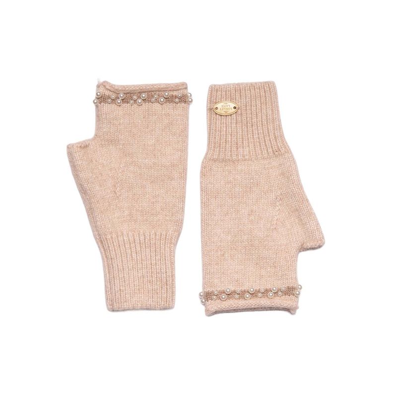 Lux Gloves Pearl Detail