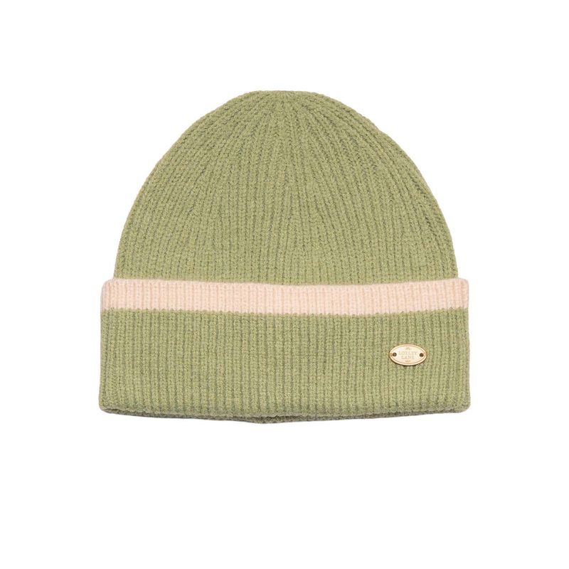 Beanie Hat Knitted Border Design