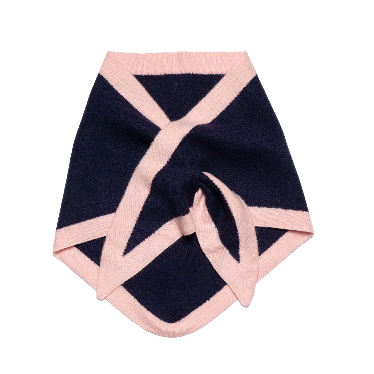 Medium Border Triangle, Colour: Navy
