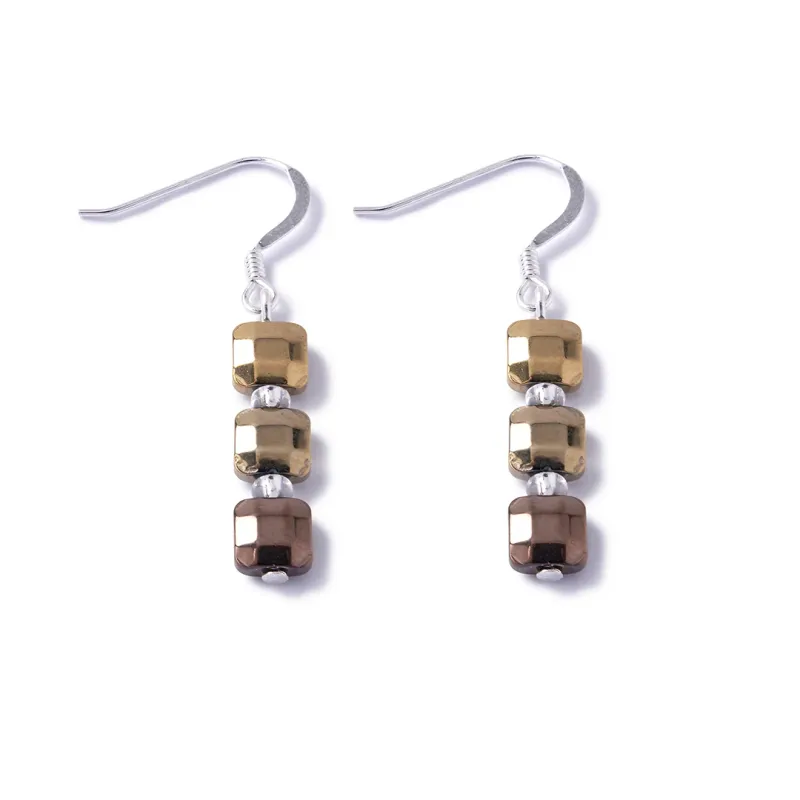 Golden Cubic Hematite Jewellery