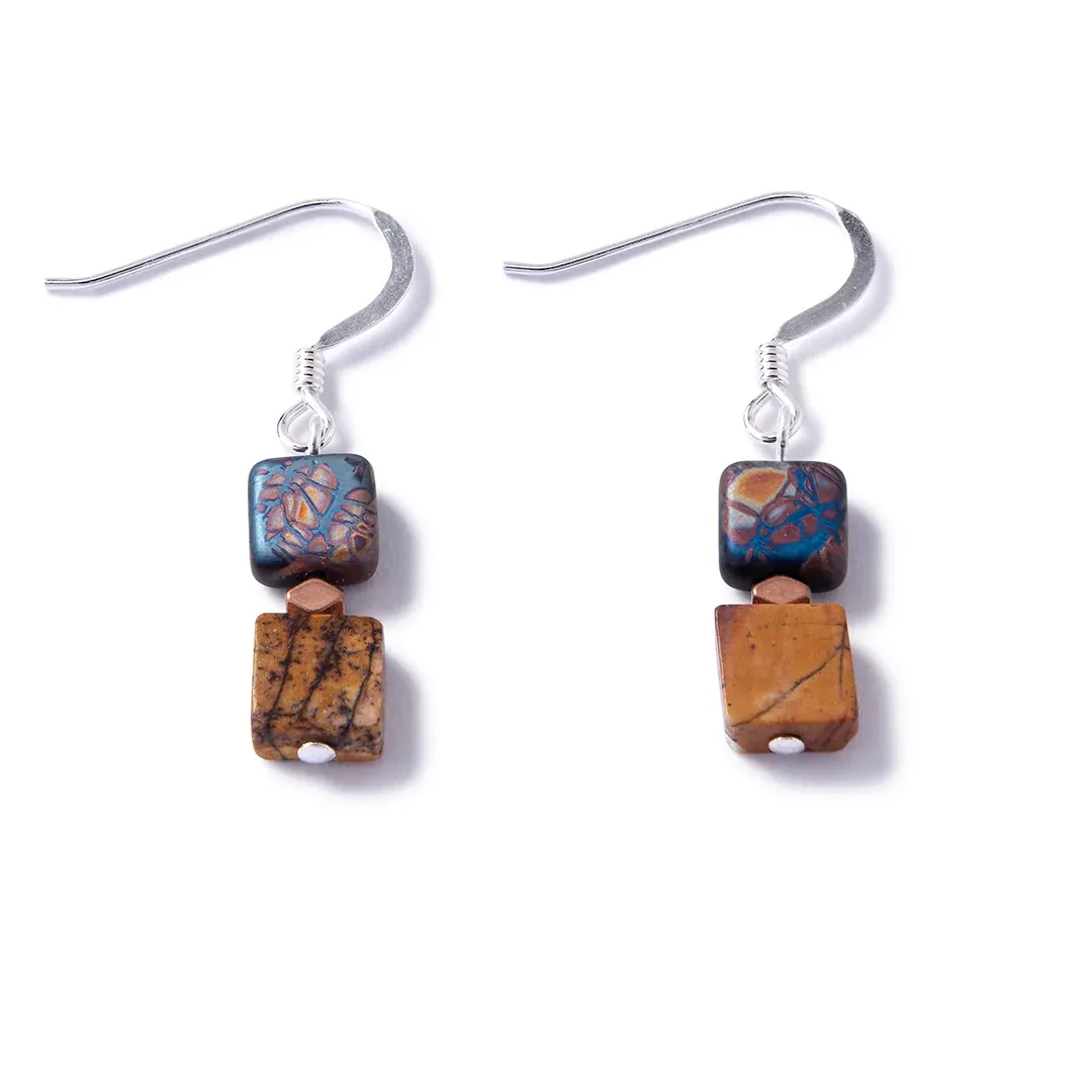 Luxe Jasper Bracelet, type: Earrings