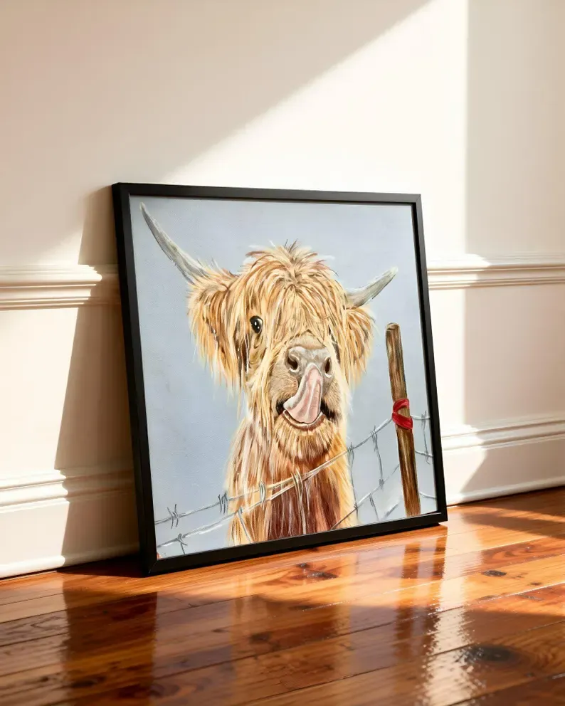 Vivienne McBride Wildlife Prints, Size: 7”x5”, type: Daisy Moo