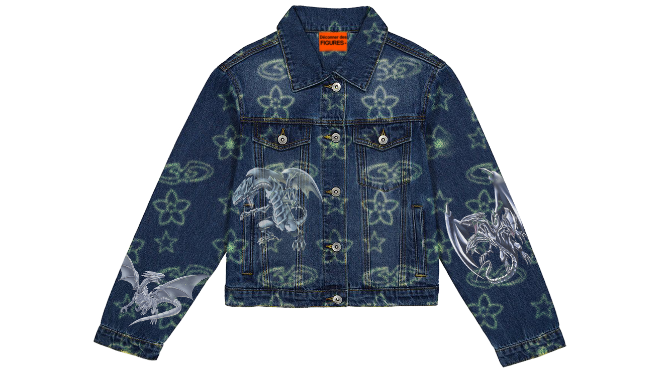 Monogram Silver Dragon Denim