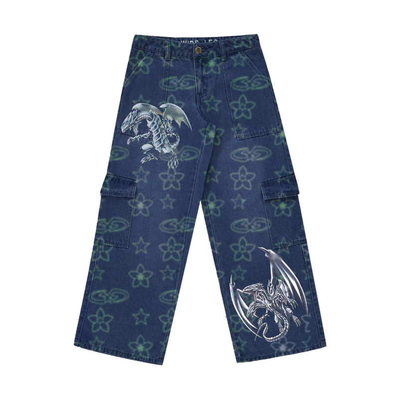 Monogram Silver Dragon Pants
