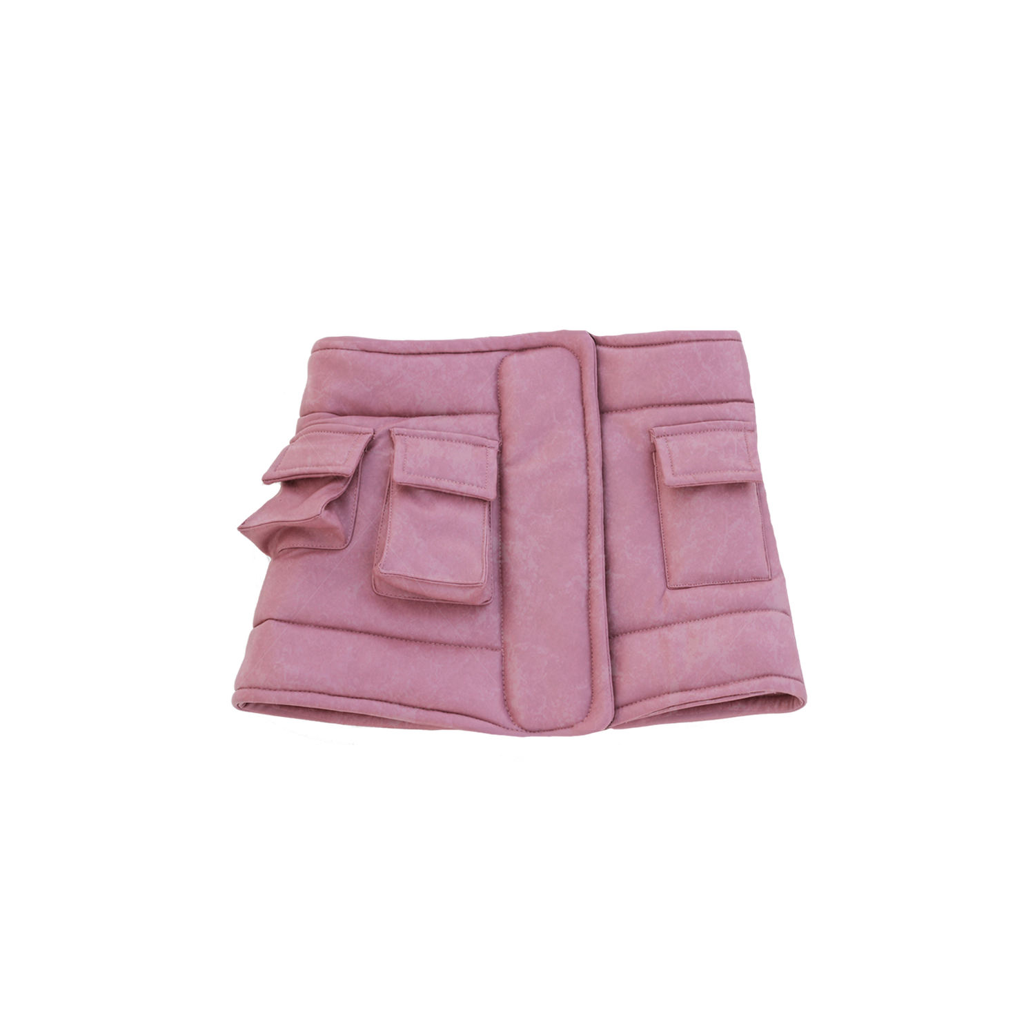 Pink Padded Cargo skirt