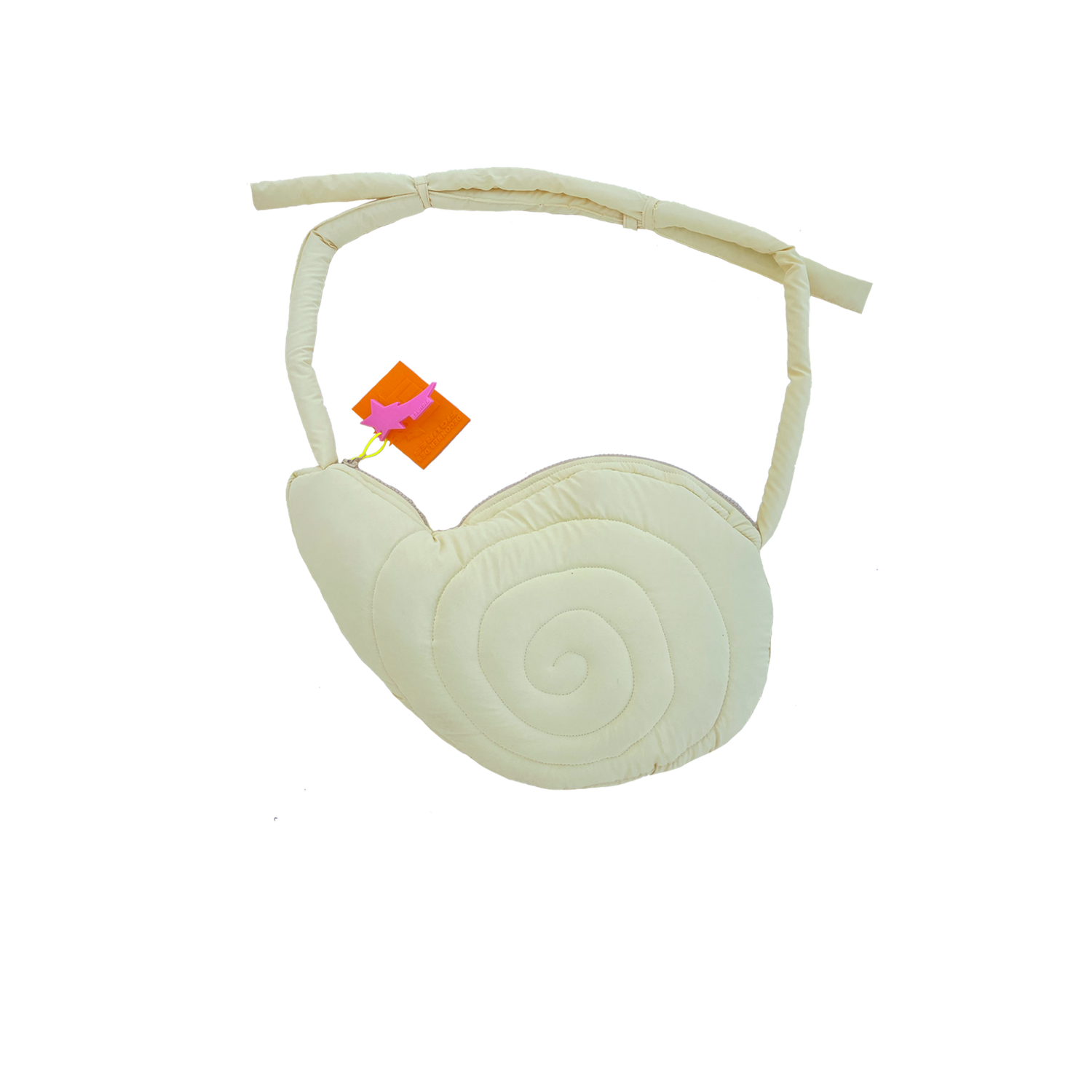 Quilted Yellow Spiral Bag