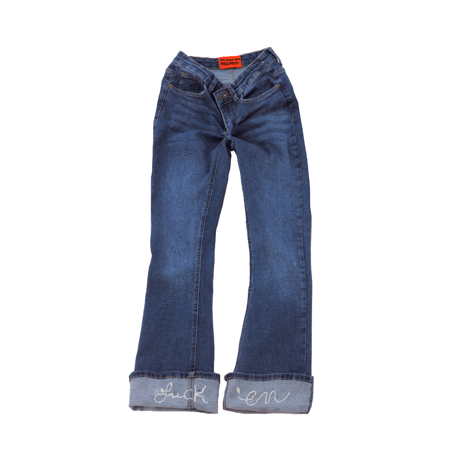 Embroidered Flare Jeans