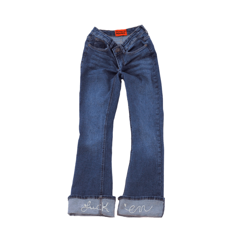 Embroidered Flare Jeans