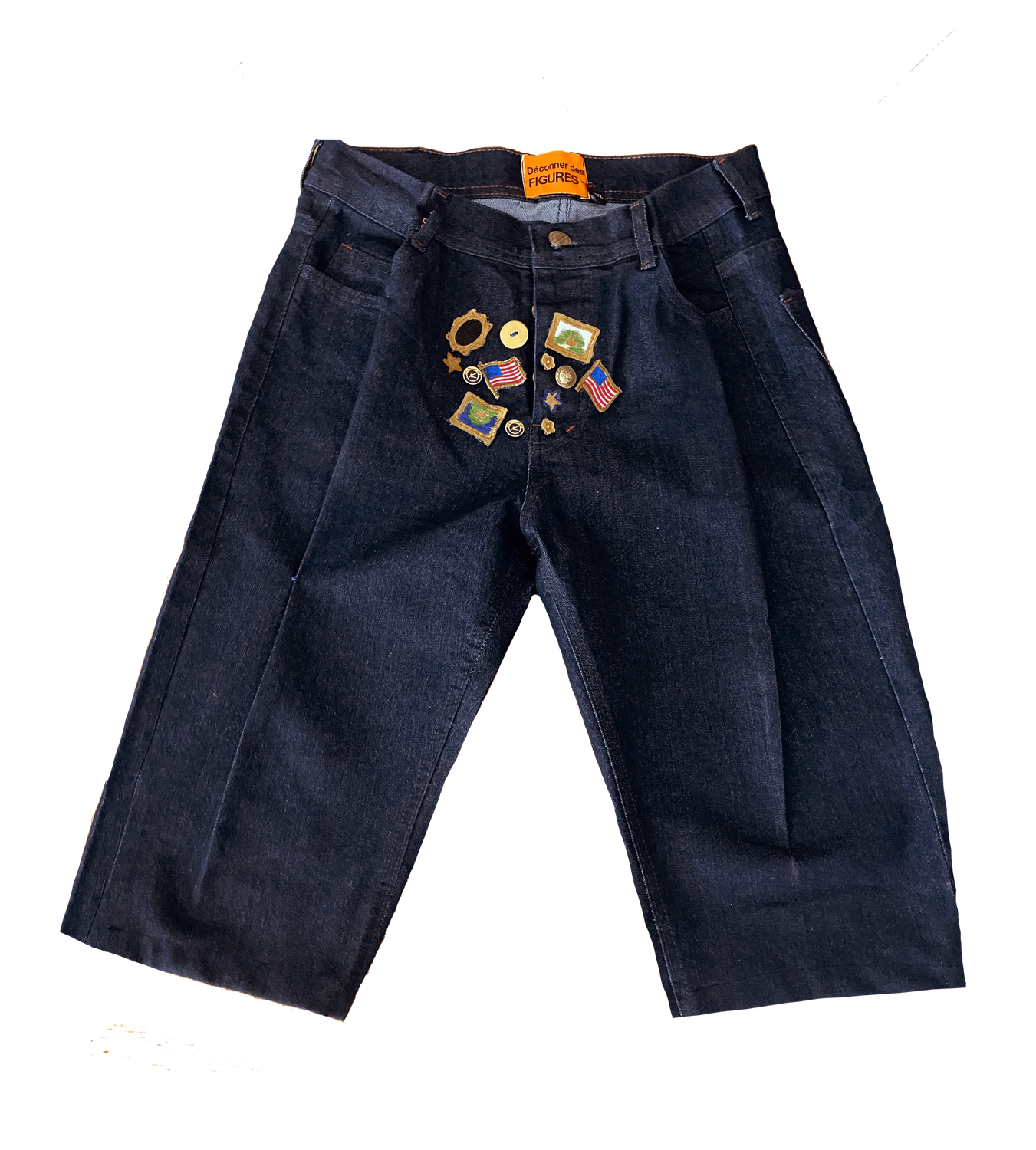 Patches Denim Jorts