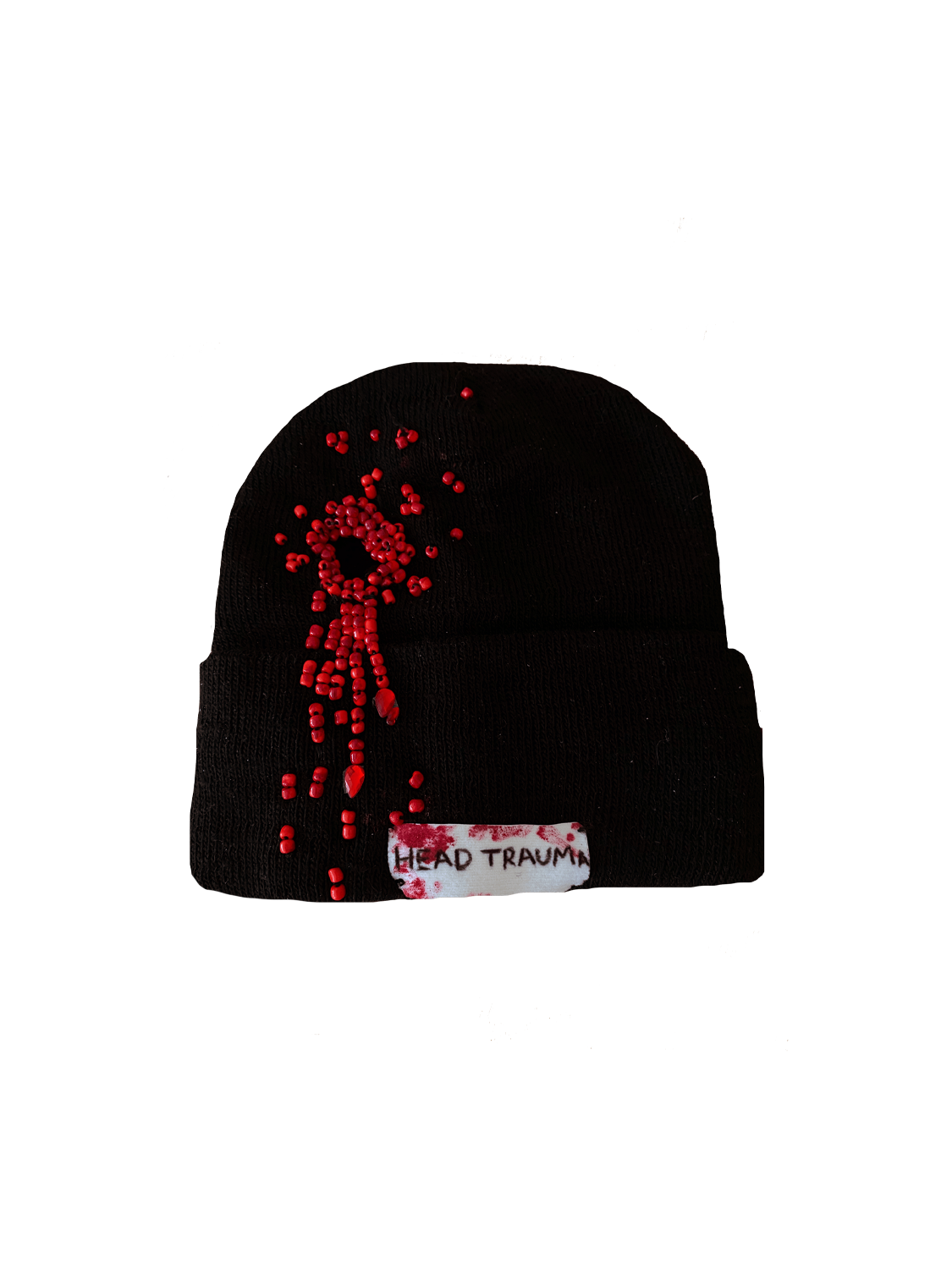 Black Head Trauma Beanie