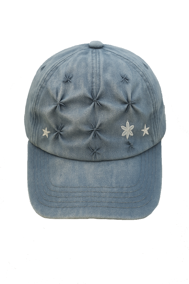 Star embellished  Denim cap
