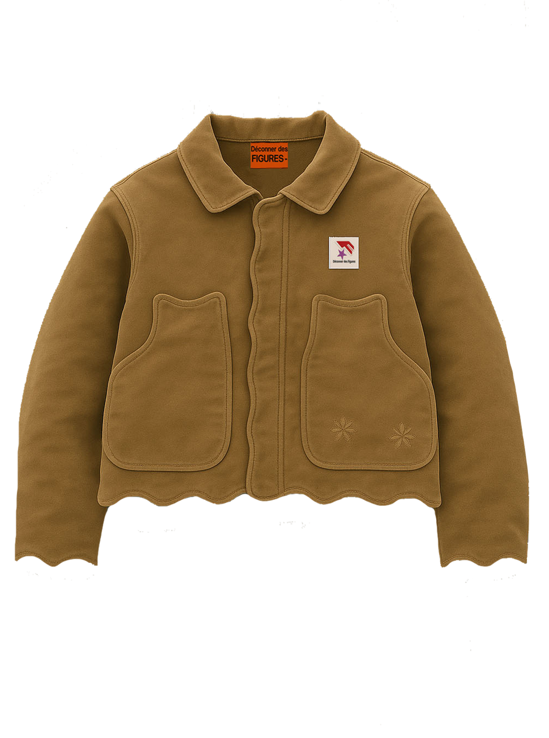 Wave Cut Beige Jacket