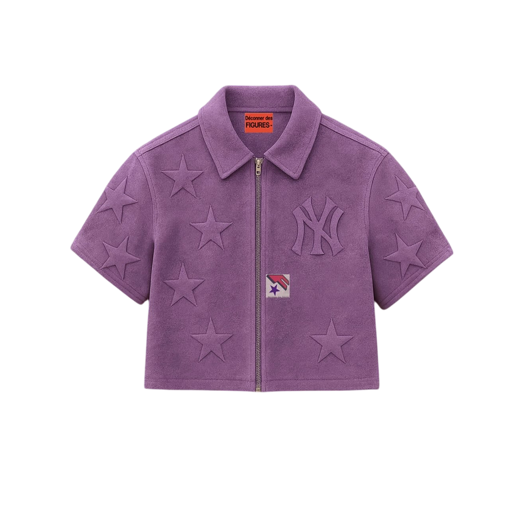 Suede Embossed Stars Shirt