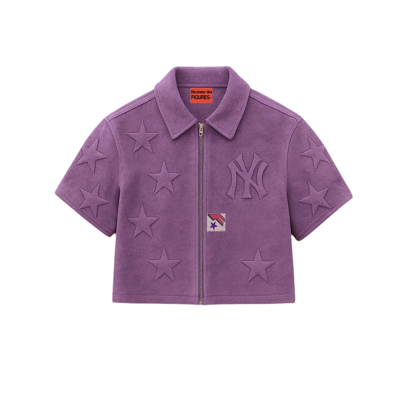 Suede Embossed Stars Shirt