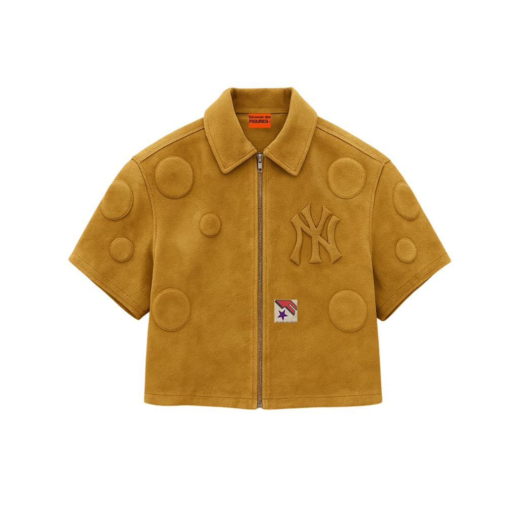 Suede Embossed Circles Shirt