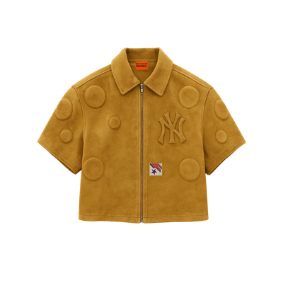 Suede Embossed Circles Shirt