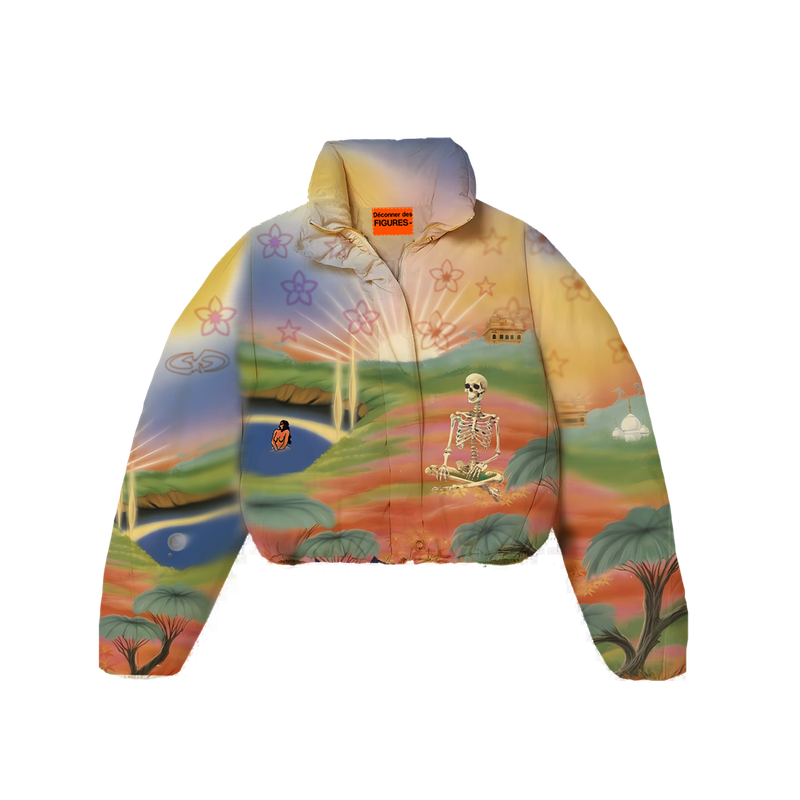 Monogram Skeleton Puffer Jacket