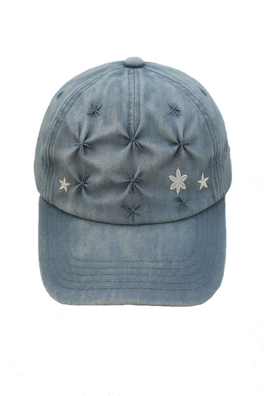 Star embellished  Denim cap