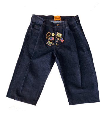 Patches Denim Jorts