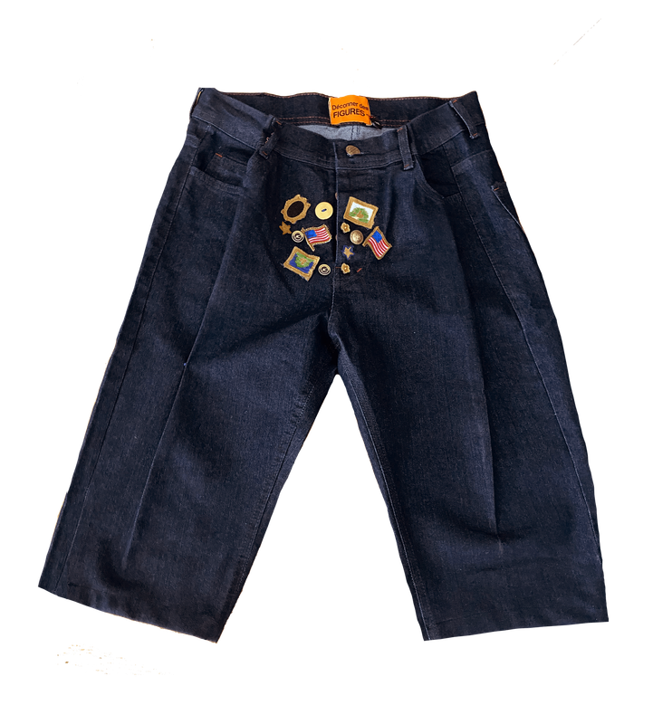 Patches Denim Jorts