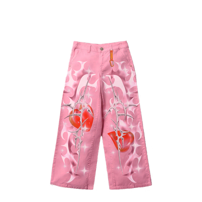 Air Brushed Pink Denim