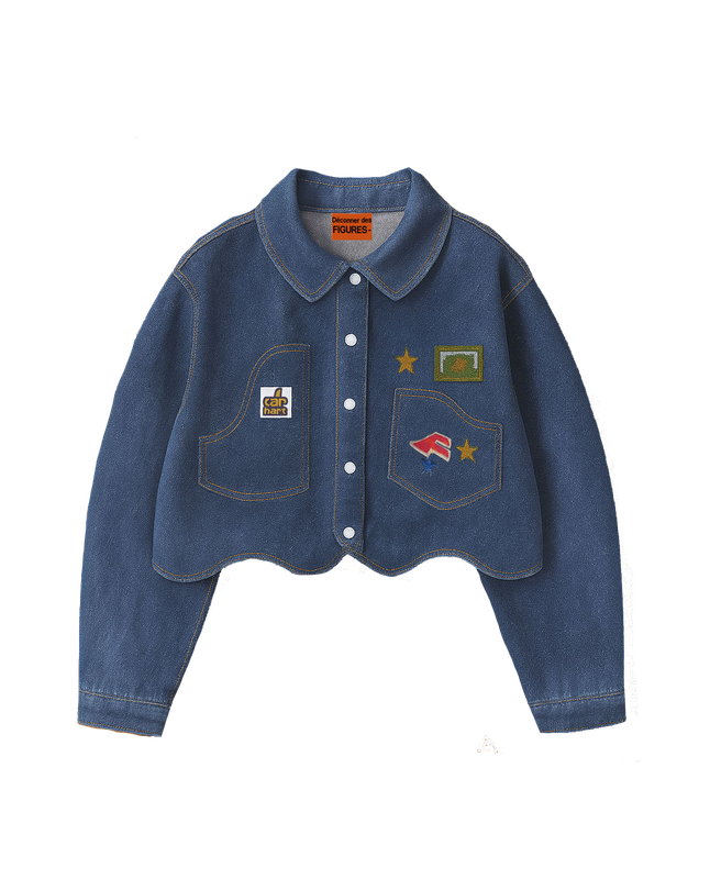 Wave Cut Jacket with logos and patches