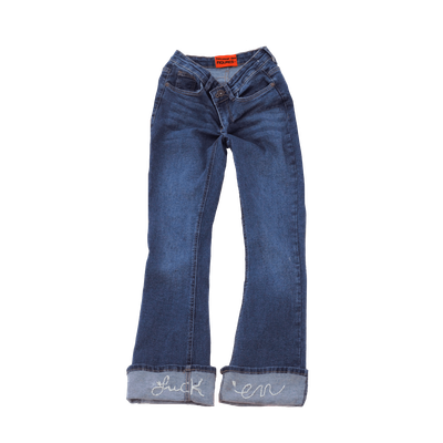 Embroidered Flare Jeans