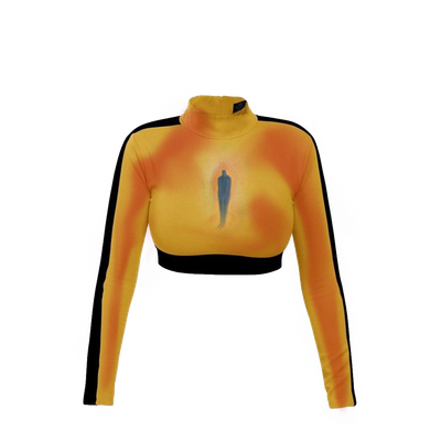 striped thermal art effect Top