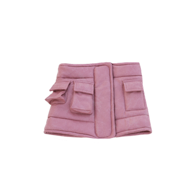 Pink Padded Cargo skirt