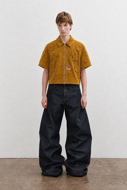 Suede Embossed Circles Shirt