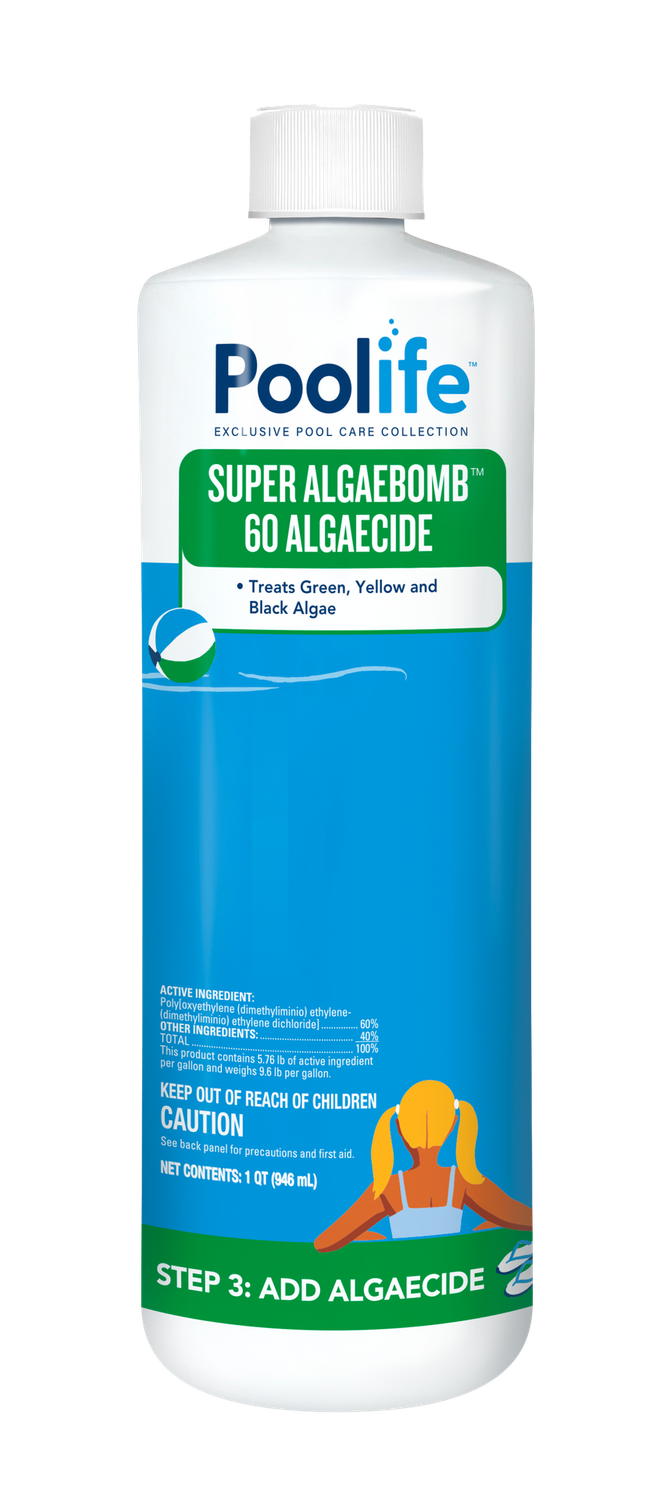 Poolife Algae Bomb 60 Algaecide - 32oz bottle