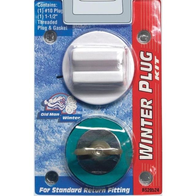 Blue Torrent Winter Plug Kit #10 Plug and 1.5&quot; Threaded Plug w/Oring