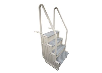Confer Plastics Above Ground In Pool Steps - Warm Gray