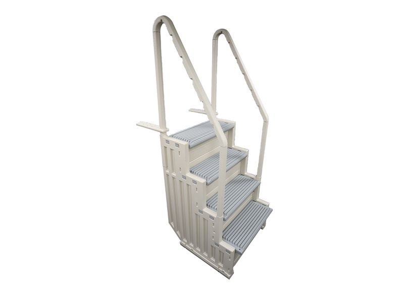 Confer Plastics Above Ground In Pool Steps - Warm Gray