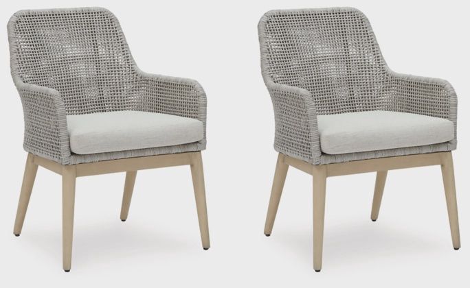 Seton Creek Arm Chair with Cushion - Set of 2