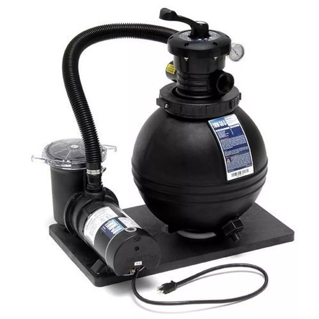 WaterWay 16" Sand Filter system with 1/2 hp fully rated pool pump - includes Intex Adapter Fittings