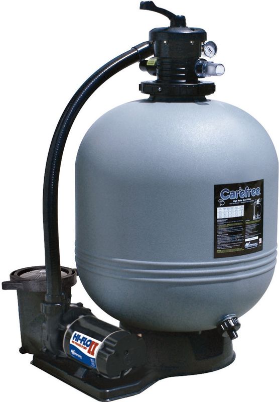 Waterway Plastics Carefree 22&quot; Sand Filter with 1.5 h.p. 2-speed Pump