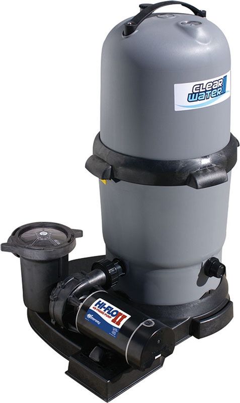 Waterway Clearwater II 150 sq. ft. Cartridge Filter System with 1.5 HP 2-speed Pool Pump for Above Ground Pools