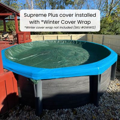 Supreme Plus Winter Pool Cover for 30 ft Round Pools, 12 Year Warranty