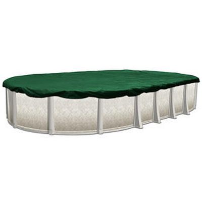 Supreme Plus Winter Pool Cover for 12x18 ft Oval Pools, 12 Year Warranty