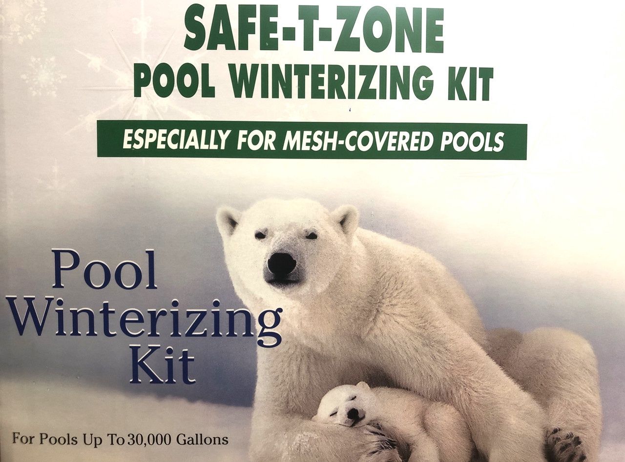 Safe-T-Zone Winter Pool Chemical Closing Kit for Mesh Pool Covers