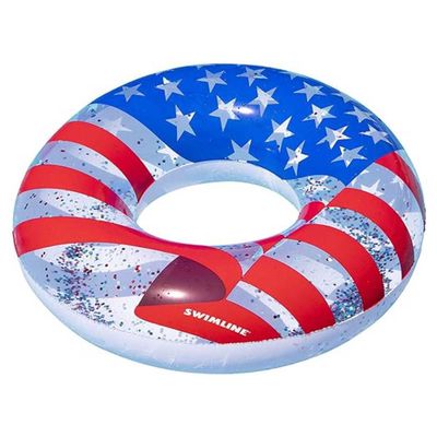 Americana Glitter Swim Ring - 36"