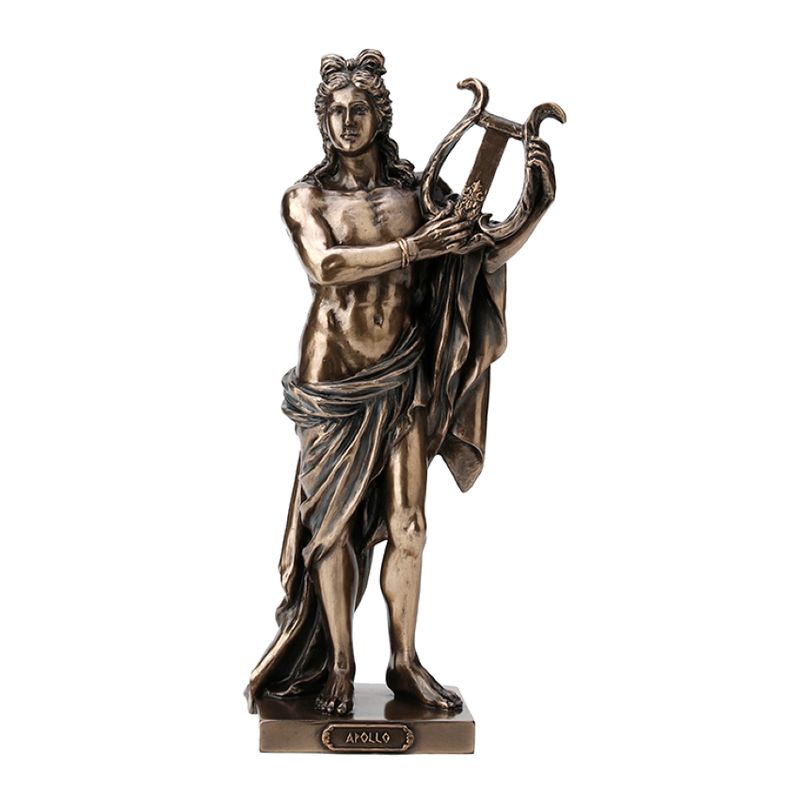 Greek God Apollo Playing Lyre