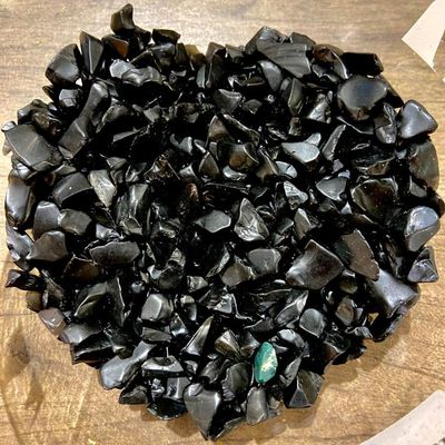 Black Obsidian Chips 1oz (Crystal Chip Bar)