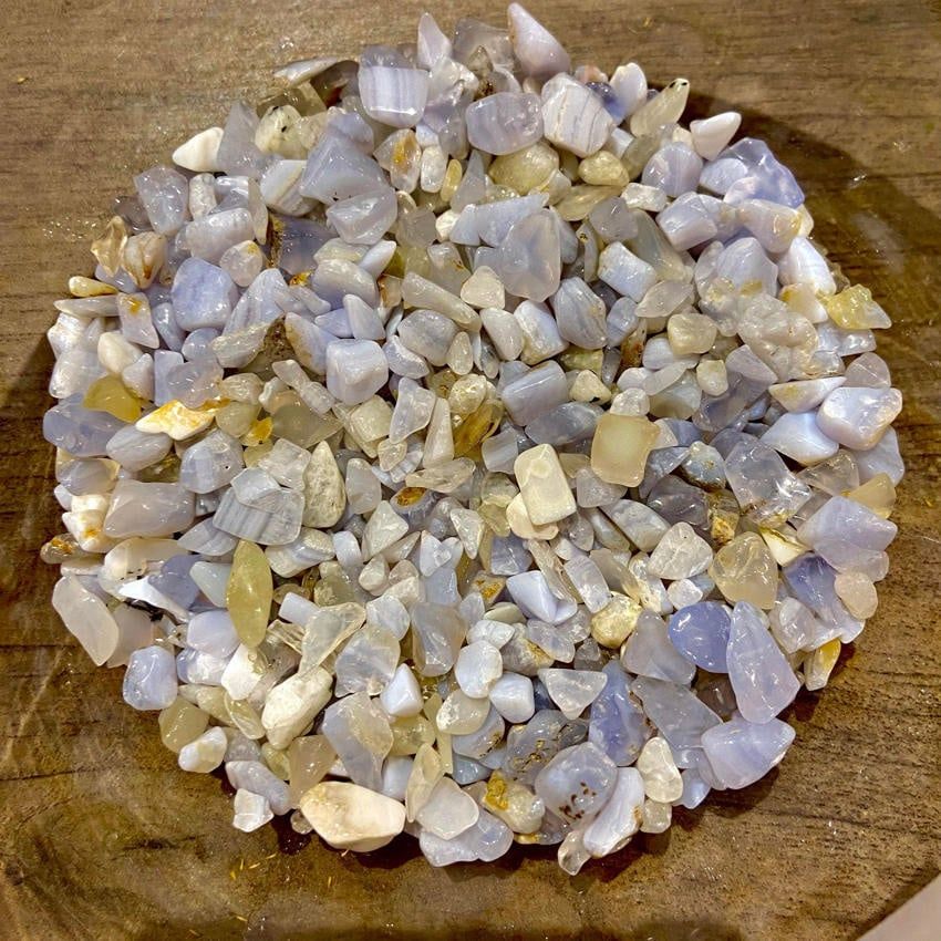 Blue Lace Agate Chips 1oz (Crystal Chip Bar)