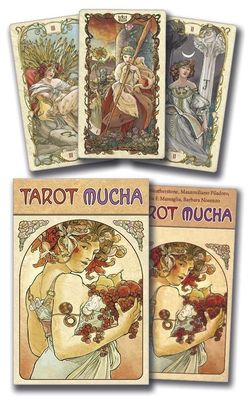 MUCHA TAROT (78-card deck, instruction booklet &amp; box with removable cover)